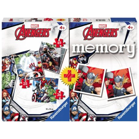 Marvel Avengers 3 puzzle és memória kártya